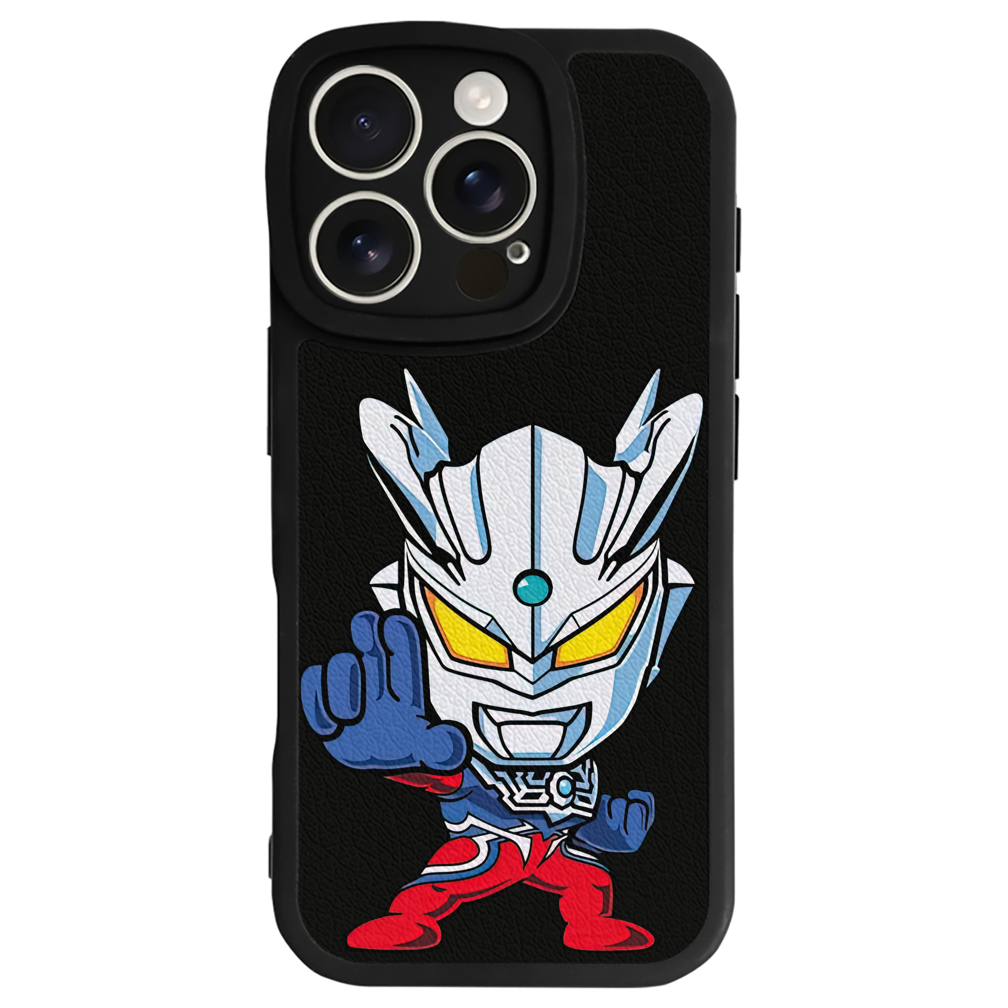 （画像用） ウルトラマン Ultraman 【iPhone 16シリーズ対応】シリコンスマホケース（レザー調） 材質：シリコン